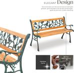 Houten Tuinbank - Weerbestendig - 2 personen - Bruin - Tecta, Tuin en Terras, Tuinbanken, Verzenden, Zo goed als nieuw