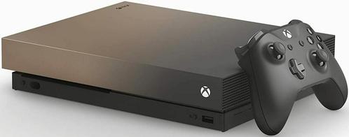 Xbox One X 1TB Special Edition-Gold Rush (Xbox One) Gebruikt, Spelcomputers en Games, Spelcomputers | Xbox One, Zo goed als nieuw