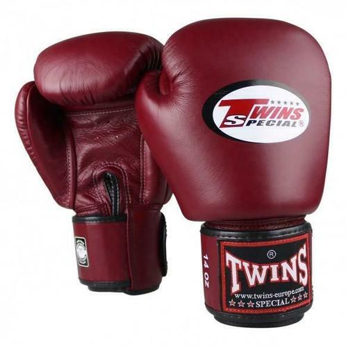 Twins Bokshandschoen Leather – Wine Red, Sport en Fitness, Vechtsporten en Zelfverdediging, Nieuw, Ophalen of Verzenden