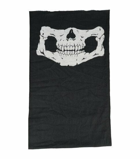 Haarband Multifunctioneel 45x25cm - Schedel Patroon - Wit, Sieraden, Tassen en Uiterlijk, Uiterlijk | Haarverzorging