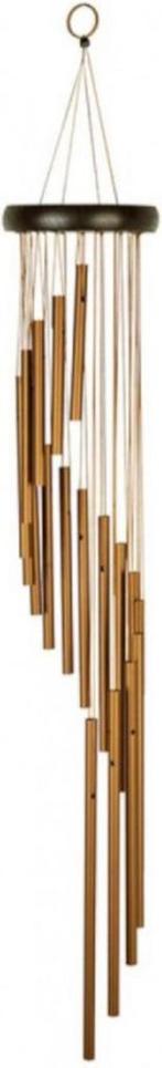 Natures Melody Spiraal Windgong Aureole Tunes Brons 91 cm, Tuin en Terras, Verzenden, Nieuw