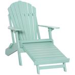 TRUUSK Adirondack Tuinstoel Met Voetensteun Inklapbaar 78 X, Tuin en Terras, Verzenden, Nieuw