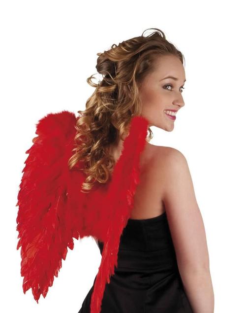 Engelen vleugel rood 50x50cm, Kleding | Dames, Carnavalskleding en Feestkleding, Nieuw, Ophalen of Verzenden
