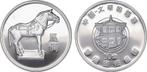 Ag-medaille o J China 'terracotta Pferd' zilver