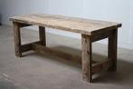 Stoere tafel / robuuste tafel / houten tafel / balken tafel, Huis en Inrichting, Tafels | Eettafels, Verzenden, Nieuw