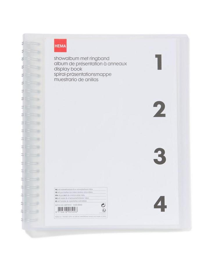 HEMA Showalbum A4, Diversen, Agenda's, Nieuw, Verzenden