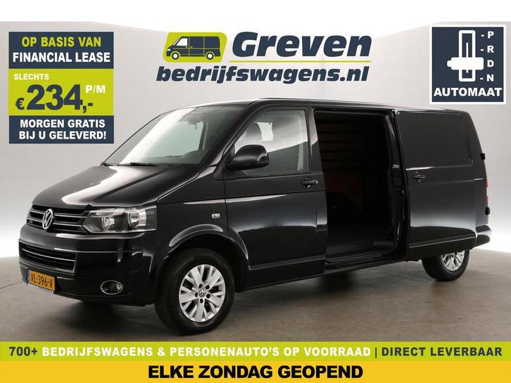 Volkswagen Transporter 2.0 TDI L2H1 Automaat Airco Cruise, Auto's, Bestelauto's, Te koop, Automaat, Financial lease, Diesel, Zwart