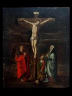 École hispano-flamande (XVII) - La Crucifixion avec la