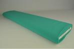 Turquoise chiffon stof  - 15 of 50 meter rol, Hobby en Vrije tijd, Stoffen en Lappen, Overige kleuren, 120 cm of meer, Ophalen of Verzenden