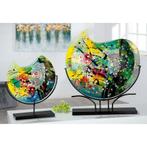 Glasart ronde siervaas Nicosia, Huis en Inrichting, Woonaccessoires | Wanddecoraties, Verzenden, Nieuw