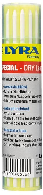 Lyra Dry Stift Watervast - Wit - 12 stuks, Nieuw, Verzenden