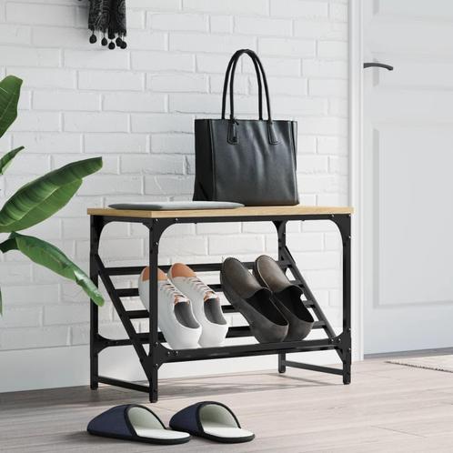 vidaXL Schoenenrek 60x30x45 cm bewerkt hout sonoma, Huis en Inrichting, Kasten | Schoenenrekken, Nieuw, Verzenden