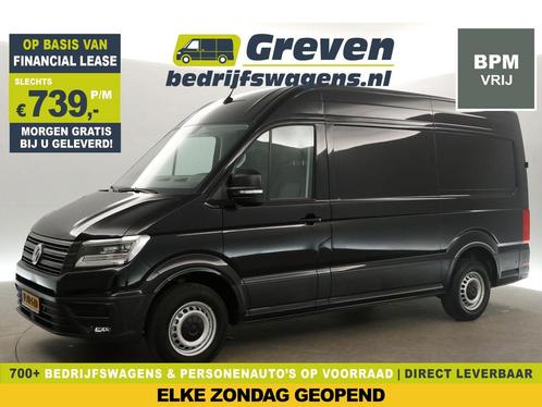 Volkswagen Crafter 35 2.0 TDI L3H3 NIEUW 140PK Camera €739pm, Auto's, Bestelauto's, Handgeschakeld, Diesel, Zwart, Volkswagen
