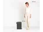 Brabantia NewIcon - Pedaalemmer - 20 liter - Satin Taupe, Huis en Inrichting, Verzenden, Zo goed als nieuw
