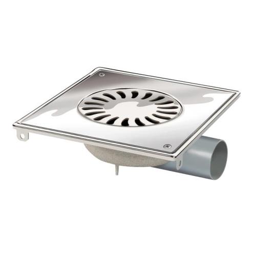 Afvoerput | RVS | ABS | 200 x 200 mm HorecaTraders, Zakelijke goederen, Horeca | Meubilair en Inrichting, Verzenden