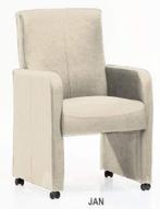 Eetkamerstoel Jan - eetkamerstoelen - Creme, Huis en Inrichting, Stoelen, Nieuw, Stof