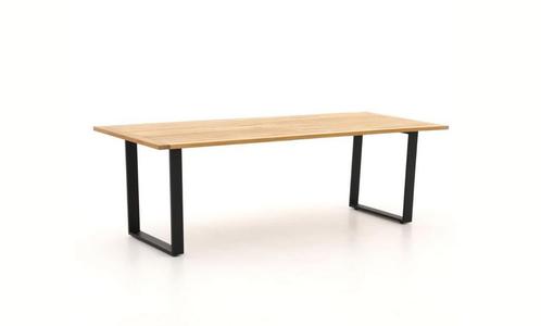 Apple Bee Condor tuintafel Black met teak blad 240 x 95 cm |, Tuin en Terras, Tuinsets en Loungesets, Ophalen of Verzenden