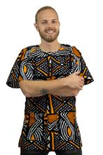 Zwart Bogolan Dashiki Shirt / Dashiki Jurk - Afrikaans shirt, Ophalen of Verzenden, Nieuw