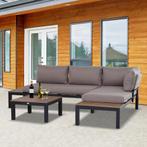 Tuinmeubel - LuxeLife - Aluminium - Comfortabel - Grijs, Ophalen of Verzenden, Nieuw