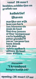 vintage poster over samenkomst kollektief ijhaven (Posters), Verzamelen, Verzenden, Nieuw, Overige onderwerpen, Met lijst