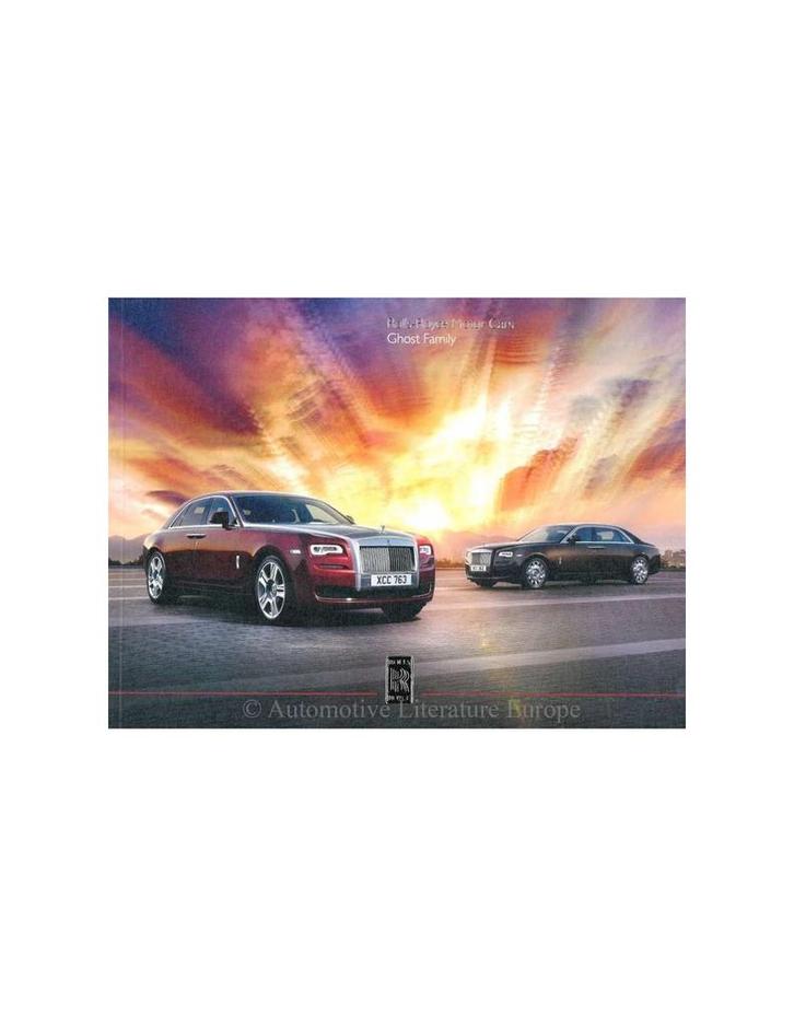 2016 ROLLS ROYCE GHOST BROCHURE ENGELS, Boeken, Auto's | Folders en Tijdschriften