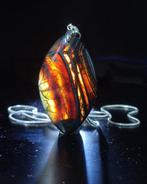 Amazone Zeer Mooi Banded Dragon Veins Agate Pendant 925