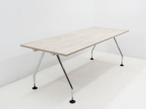 Vergadertafel Vitra - 72x200x80cm - ril eiken - 4-poot, Huis en Inrichting, Tafels | Eettafels, Ophalen of Verzenden