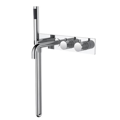 Bad Thermostaatkraan Inbouw Wiesbaden Style 2-knops Chroom, Doe-het-zelf en Verbouw, Sanitair, Ophalen of Verzenden
