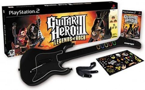 Guitar Hero III Legends of Rock-Incl. Gitaar & Receiver, Spelcomputers en Games, Games | Sony PlayStation 2, Zo goed als nieuw