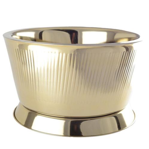 Gouden drank emmer met geribbeld patroon, Huis en Inrichting, Woonaccessoires | Overige, Nieuw, Verzenden
