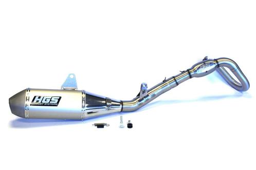 HGS Uitlaat Honda CRF250R 2022-2024 ovalen demper met RVS ei, Motoren, Onderdelen | Overige, Ophalen of Verzenden