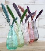 Gekleurd glazen flesje rome soft groen lichtgroen ø7,5 cm, Hobby en Vrije tijd, Ophalen of Verzenden, Nieuw