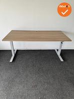 LINAK slinger zit-sta bureau - 160x80cm - Zilvergrijs onders, Werkplek, Ophalen of Verzenden, Gebruikt, Bureau