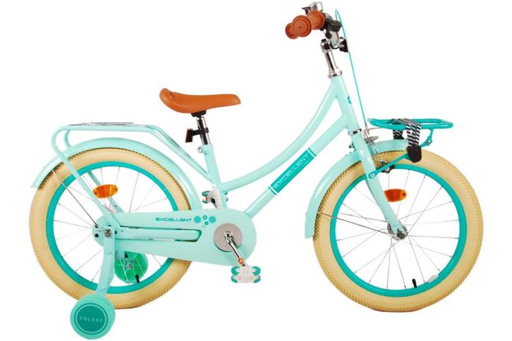 Volare Excellent Kinderfiets - Meisjes - 18 inch - Groen - 9, Fietsen en Brommers, Fietsen | Kinderfietsjes, 16 tot 20 inch, Nieuw