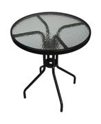 Balkon Tafel Rond 60cm | Gehard Glas | Laatste Stuks!, Tuin en Terras, Ophalen of Verzenden, Nieuw, Rond, Metaal