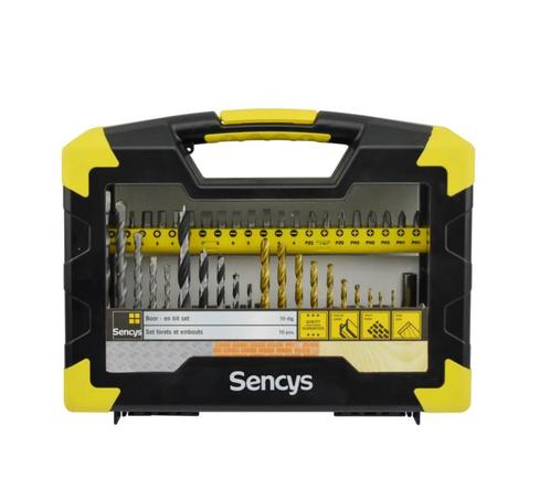 Sencys bit- en borenset – 70 stuks, Doe-het-zelf en Verbouw, Gereedschap | Handgereedschap, Nieuw, Ophalen of Verzenden