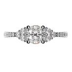 Ring - 18 karaat Witgoud - 1.00ct. tw. Diamant (Natuurlijk), Nieuw