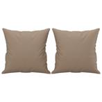 Woonaccessoires sierkussens cappuccino 40x40 | retourdeal..., Huis en Inrichting, Ophalen of Verzenden, Nieuw, Bruin, Vierkant