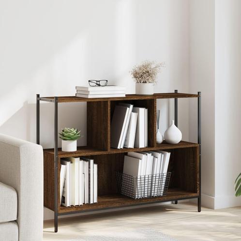 vidaXL Boekenkast 102x28x77,5 cm bewerkt hout bruin, Huis en Inrichting, Kasten | Boekenkasten, Nieuw, Overige houtsoorten, Verzenden