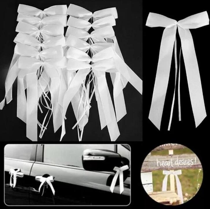 Kant en klare strik wit of ivoor, Hobby en Vrije tijd, Naaien en Fournituren, Nieuw, Lint, Band of Elastiek, Verzenden