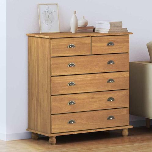 vidaXL Ladekast ASKIM Bruin 91 x 40 x 95.5 cm Massief, Kinderen en Baby's, Kinderkamer | Commodes en Kasten, Nieuw, Verzenden