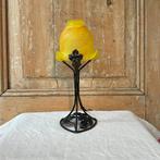 Tafellamp - Franse lamp in stijl Art Nouveau - Pâte de verre