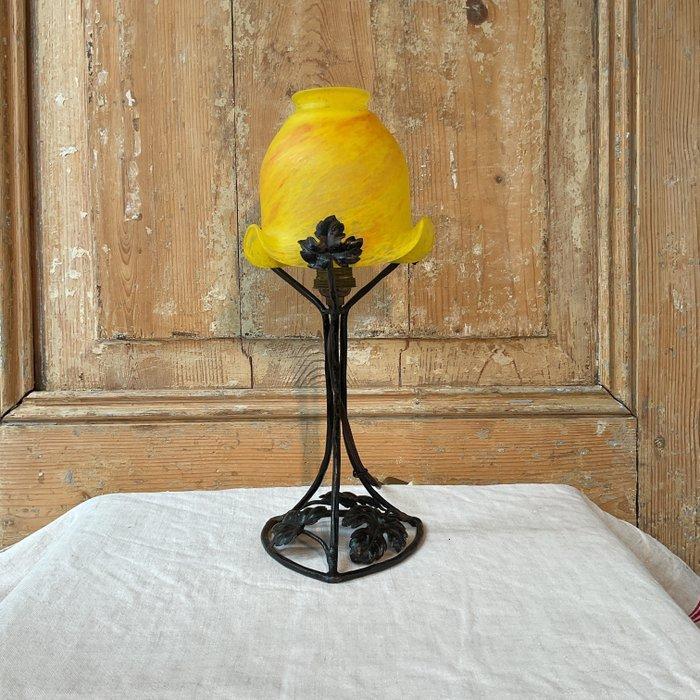 Tafellamp - Franse lamp in stijl Art Nouveau - Pâte de verre, Antiek en Kunst, Curiosa en Brocante
