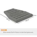 TRUUSK Zitkussen 120x100 cm met Rugleuning - Waterafstotend, Tuin en Terras, Verzenden, Nieuw