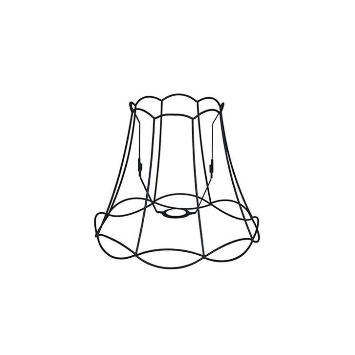 Metalen lampenkap zwart 35/29 - Granny Frame, Huis en Inrichting, Lampen | Lampenkappen, 25 tot 50 cm, Rond, Zwart, Nieuw