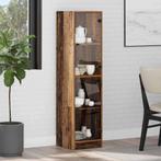 vidaXL Highboard Oud Hout 35 x 37 x 142 cm Bewerkt hout, Huis en Inrichting, Kasten | Buffetkasten, Minder dan 50 cm, Verzenden