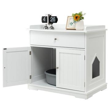 LIVSK 3-in-1 Kattenbakbehuizing - Multifunctioneel Meubel - beschikbaar voor biedingen