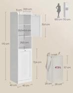 Multifunctionele Badkamerkast met Afneembare Waszak en Opber, Huis en Inrichting, Verzenden, Nieuw
