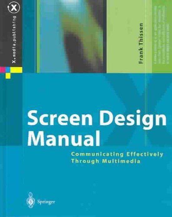 Screen Design Manual 9783540439233 Frank Thissen, Boeken, Informatica en Computer, Zo goed als nieuw, Verzenden