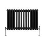 Traditionele 3 Kolom Radiator - 600 x 832mm - Zwart, Doe-het-zelf en Verbouw, Verzenden, Nieuw